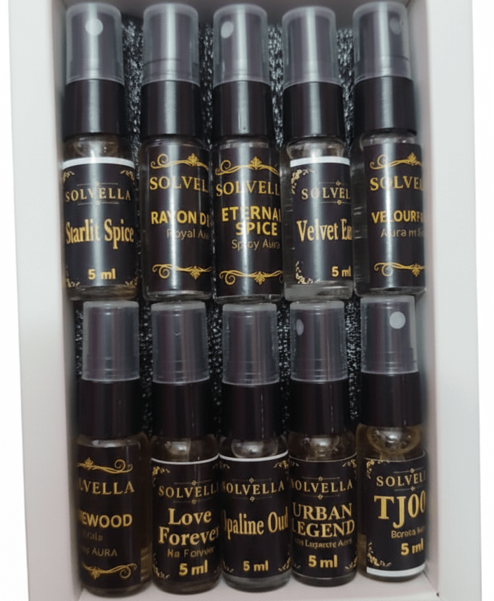 Solvella Tester Pack for Male and unisex (5 ml * 10 Perfumes)